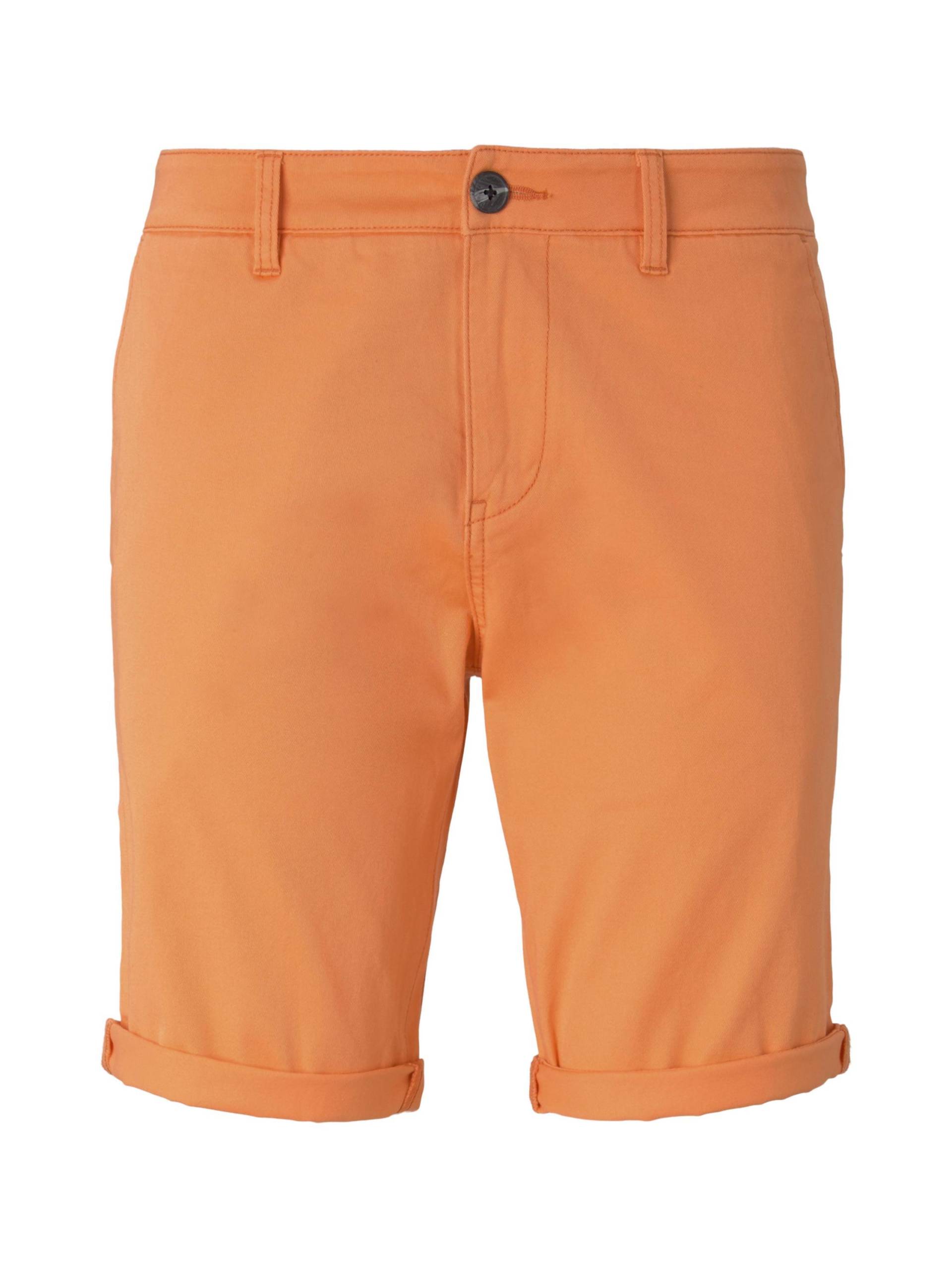 Denim Tom Tailor - * Slim Chino Shorts * mit Knopf und Reißverschluss zum Schließen * aus Twill mit Stretchanteil * ... tijuana orange ne... von Denim Tom Tailor