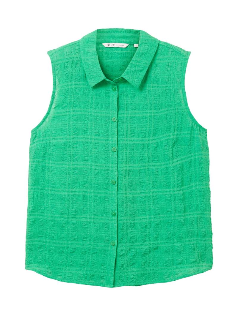 Denim Tom Tailor - Ärmellose Bluse vibrant light green - Gr. - M von Denim Tom Tailor