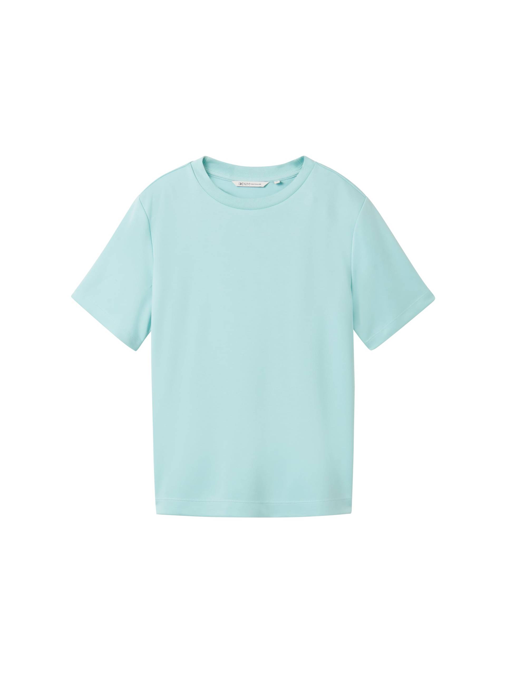 Denim Tom Tailor - Basic Loose Fit T-Shirt pastel turquoise - Gr. - XS von Denim Tom Tailor