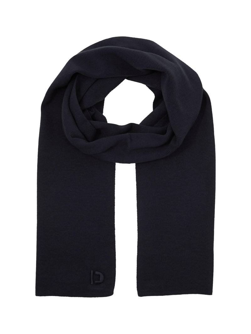 Denim Tom Tailor - Basic Schal mit Logo-Stickerei sky captain blue - Gr. - OS von Denim Tom Tailor