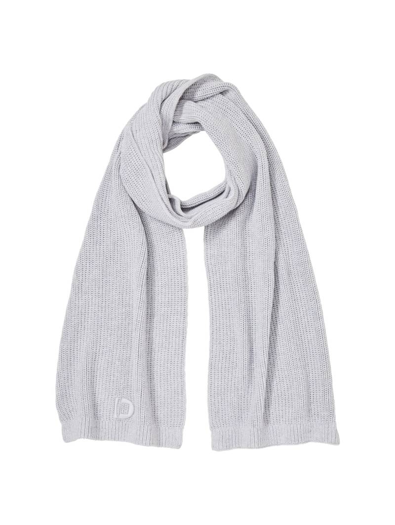 Denim Tom Tailor - Basic Strickschal mit recyceltem Polyester light stone grey melange - Gr. - OS von Denim Tom Tailor