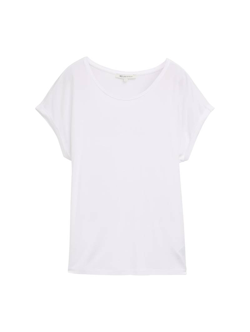 Denim Tom Tailor - Loose Fit T-Shirt white - Gr. - XXL von Denim Tom Tailor