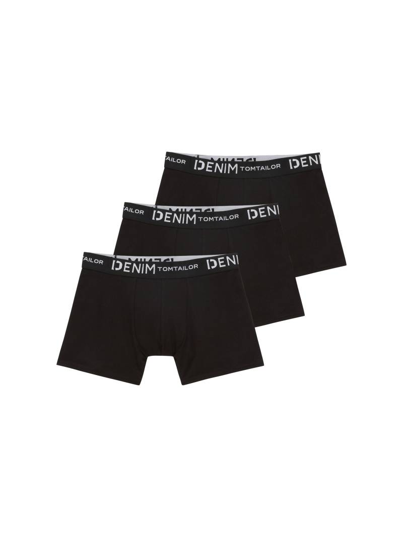 Denim Tom Tailor - Boxershorts im 3er-Pack black - Gr. - XXL von Denim Tom Tailor