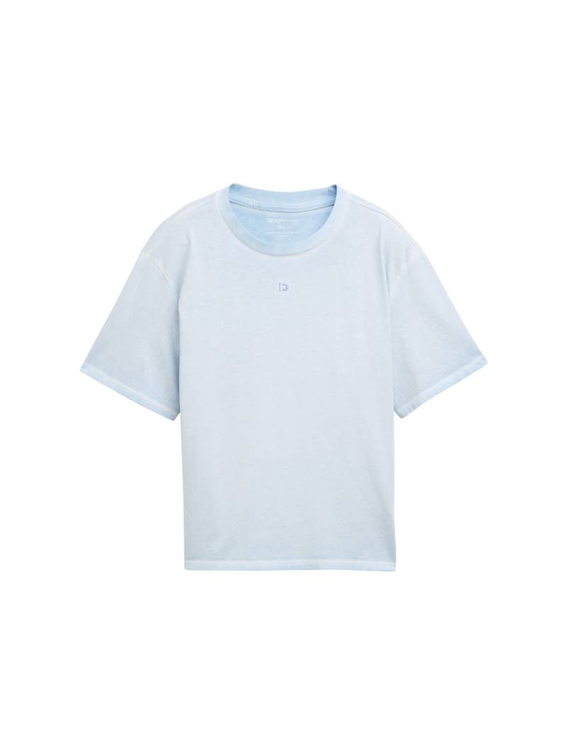 Denim Tom Tailor - Boxy Fit T-Shirt dusty sky blue - Gr. - L von Denim Tom Tailor