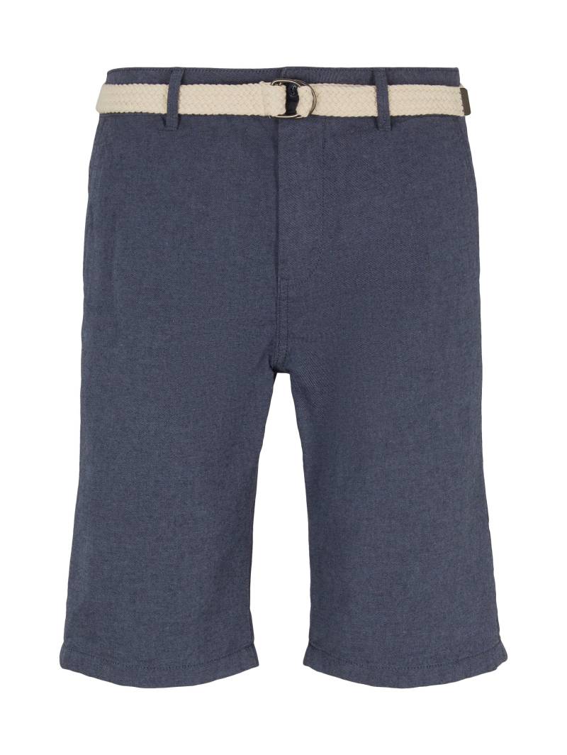 Denim Tom Tailor - Chino Shorts mit Gürtel navy twill - Gr. - XS von Denim Tom Tailor
