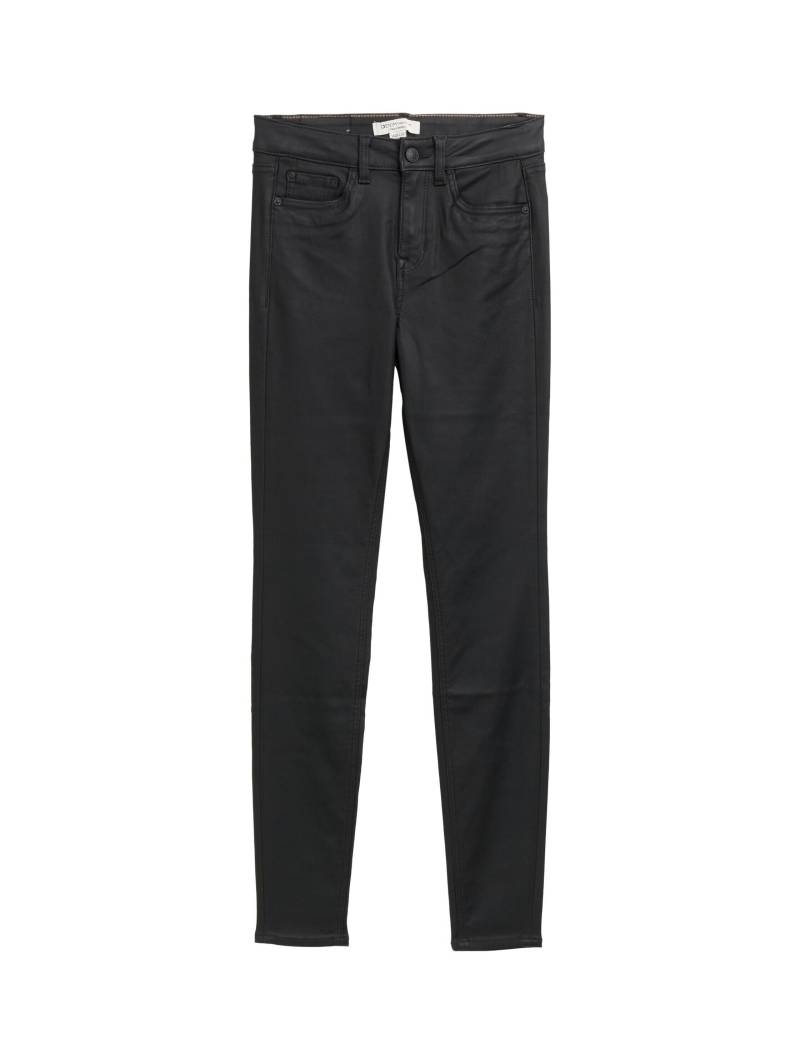 Denim Tom Tailor - Coated TTNELA SKINNY Jeans coated black denim - Gr. - 27/30 von Denim Tom Tailor