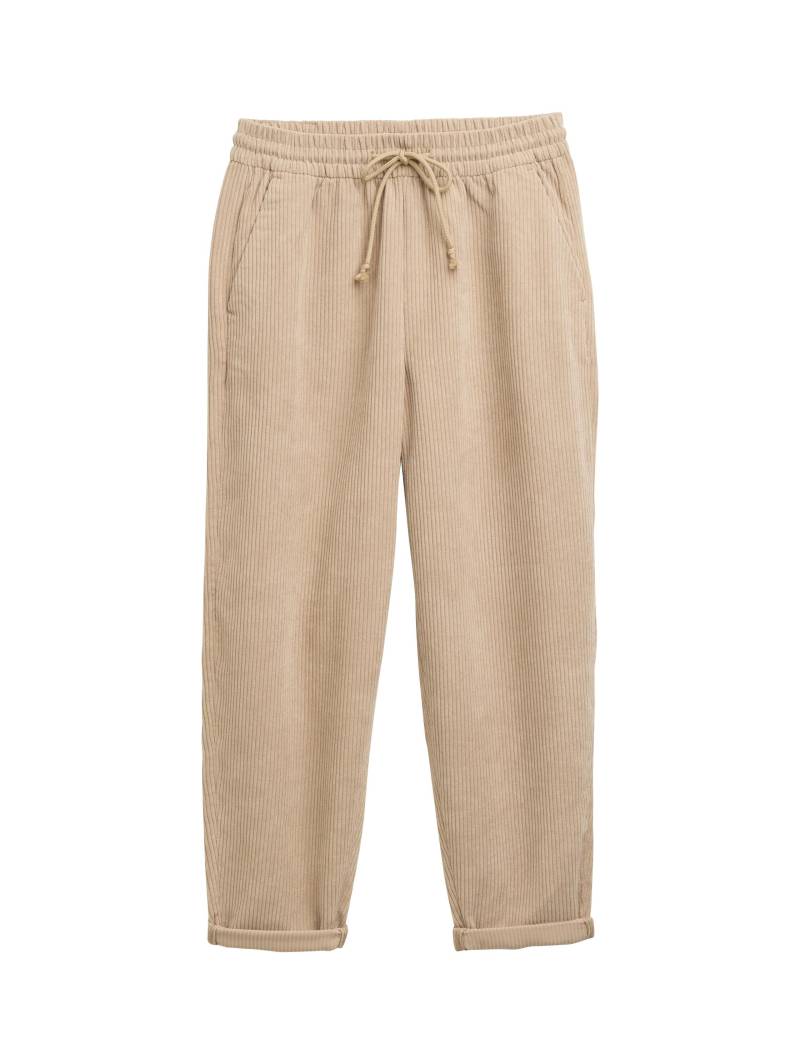 Denim Tom Tailor - Cordhose mit Kordelzug tan brown - Gr. - XL von Denim Tom Tailor