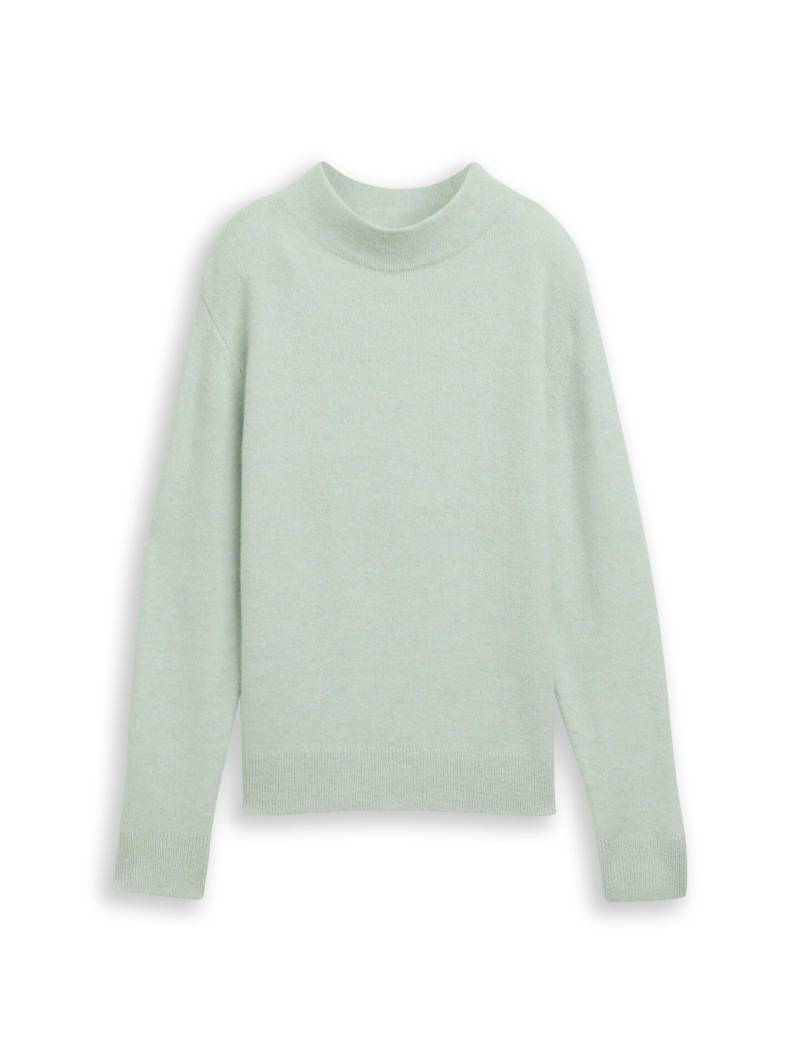Denim Tom Tailor - Cosy Strickpullover silver cloud blue melange - Gr. - XL von Denim Tom Tailor