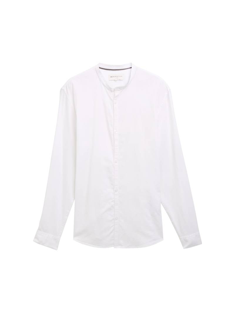 Denim Tom Tailor - Fitted Hemd mit Struktur white - Gr. - S von Denim Tom Tailor