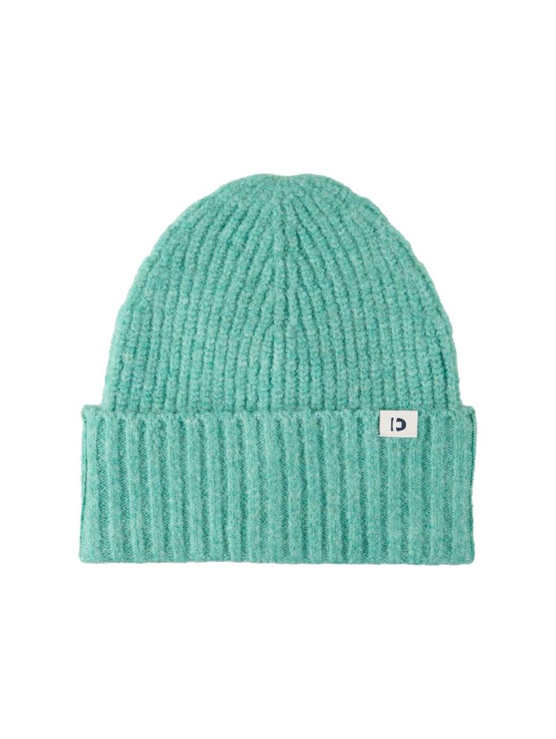 Denim Tom Tailor - Gerippte Beanie Mütze pacific teal melange - Gr. - OS von Denim Tom Tailor