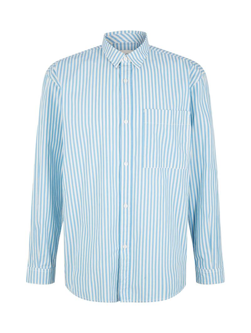 Denim Tom Tailor - Gestreiftes Hemd sky blue off white stripe - Gr. - XXL von Denim Tom Tailor