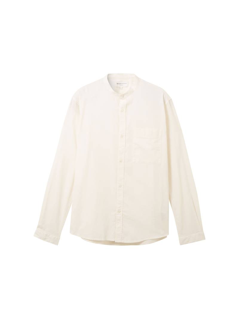 Denim Tom Tailor - Hemd mit Stehkragen wool white - Gr. - XL von Denim Tom Tailor