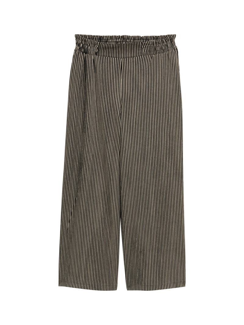 Denim Tom Tailor - High Waist Culotte Hose black beige stripe - Gr. - S von Denim Tom Tailor