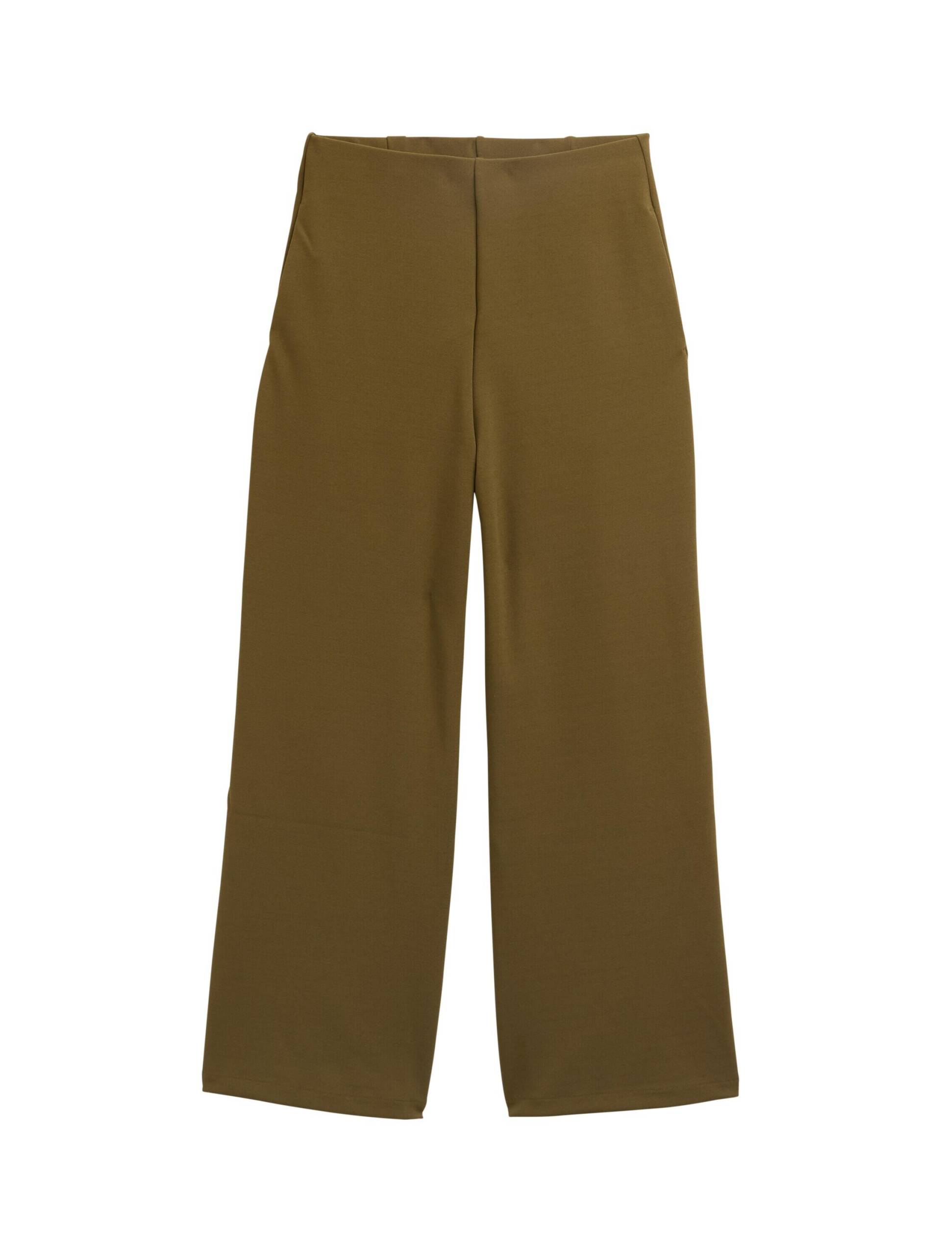 Denim Tom Tailor - High Waist Culotte Hose golden olive green - Gr. - S von Denim Tom Tailor