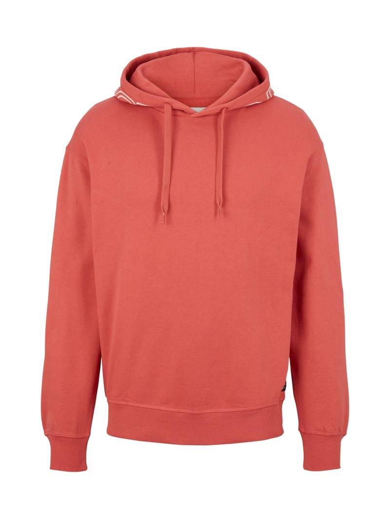 Denim Tom Tailor - Hoodie mit Print smoky red - Gr. - M von Denim Tom Tailor