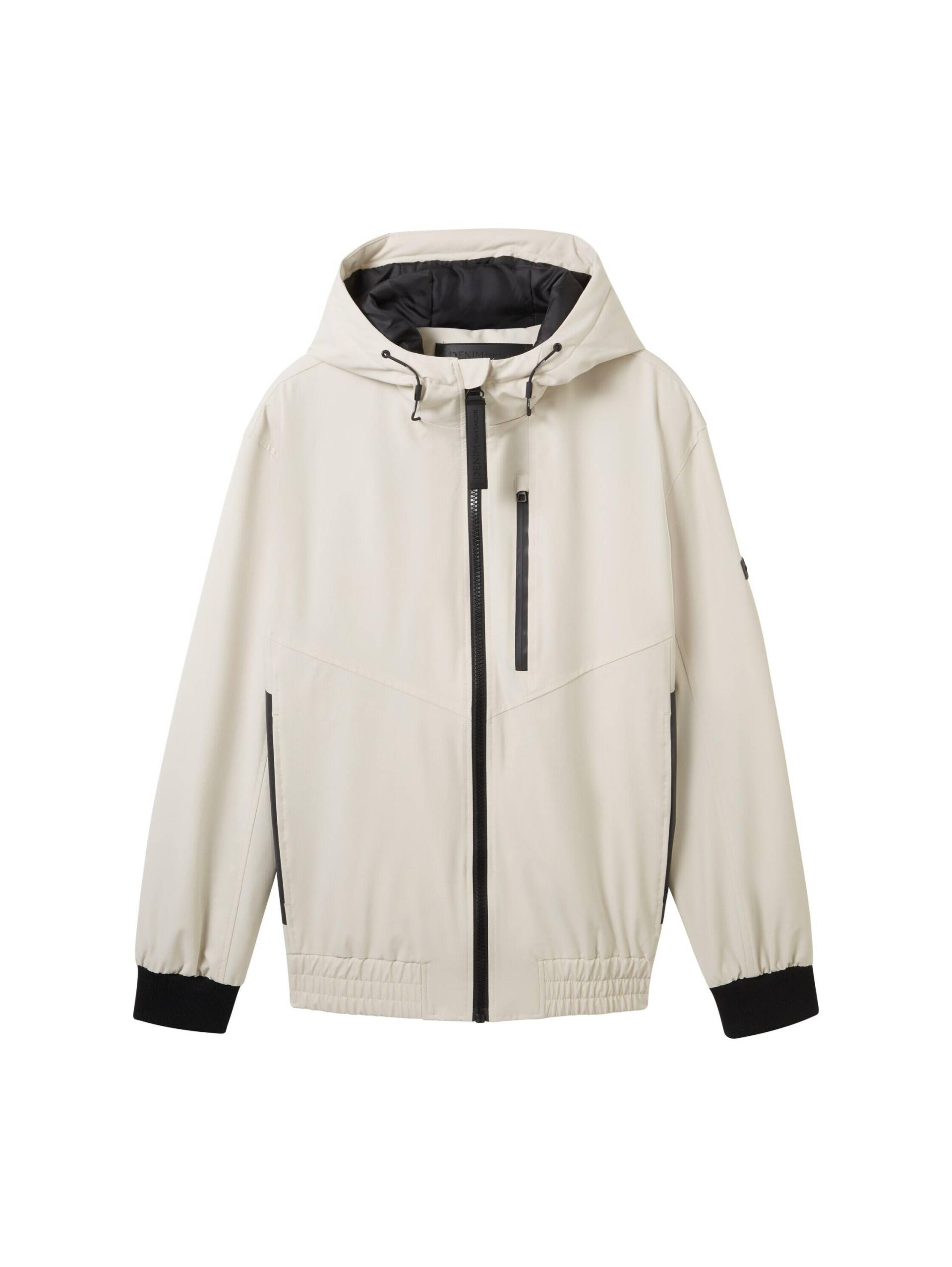 Denim Tom Tailor - Jacke mit Kapuze beige alfalfa - Gr. - M von Denim Tom Tailor