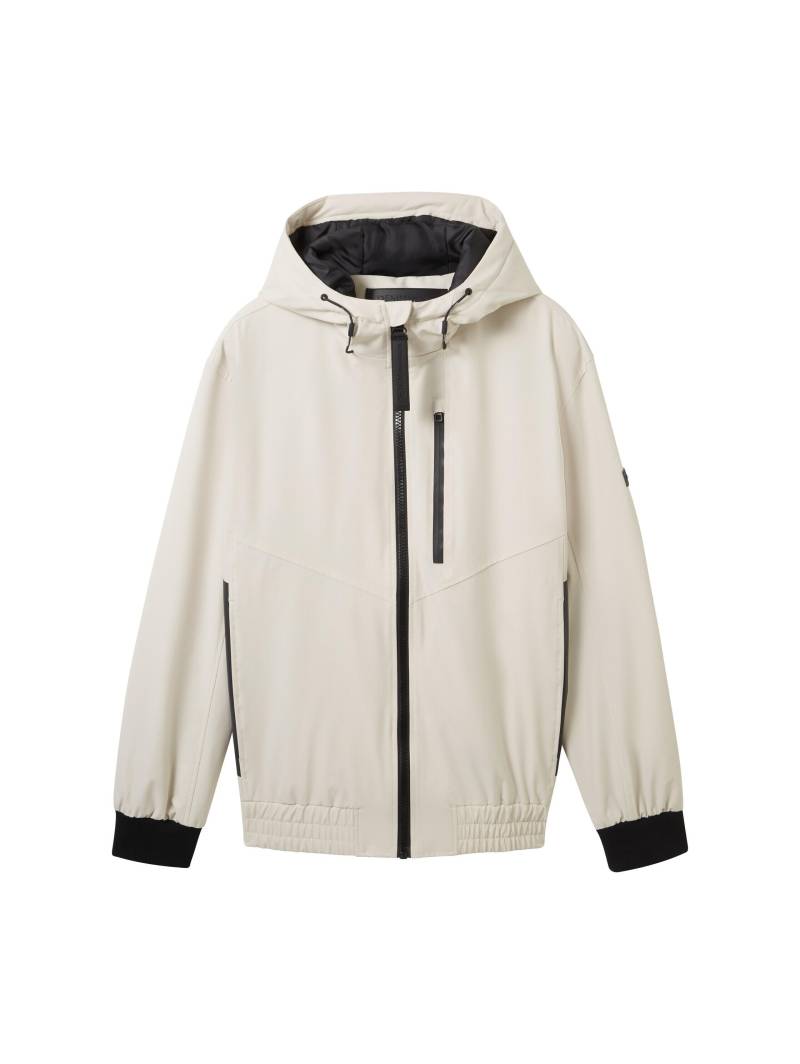 Denim Tom Tailor - Jacke mit Kapuze beige alfalfa - Gr. - M von Denim Tom Tailor