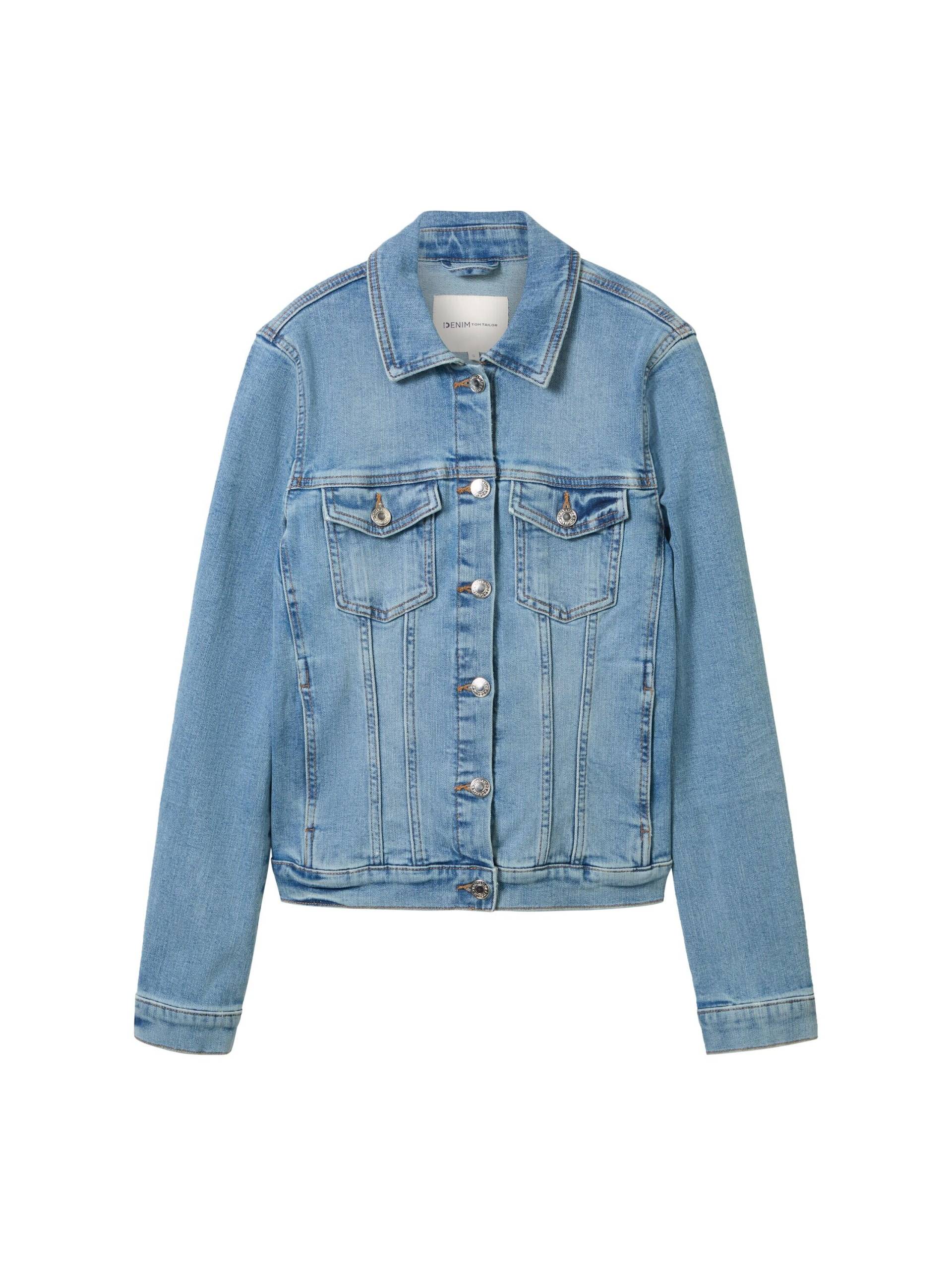 Denim Tom Tailor - Jeansjacke mit Bio-Baumwolle light stone blue denim - Gr. - XXL von Denim Tom Tailor