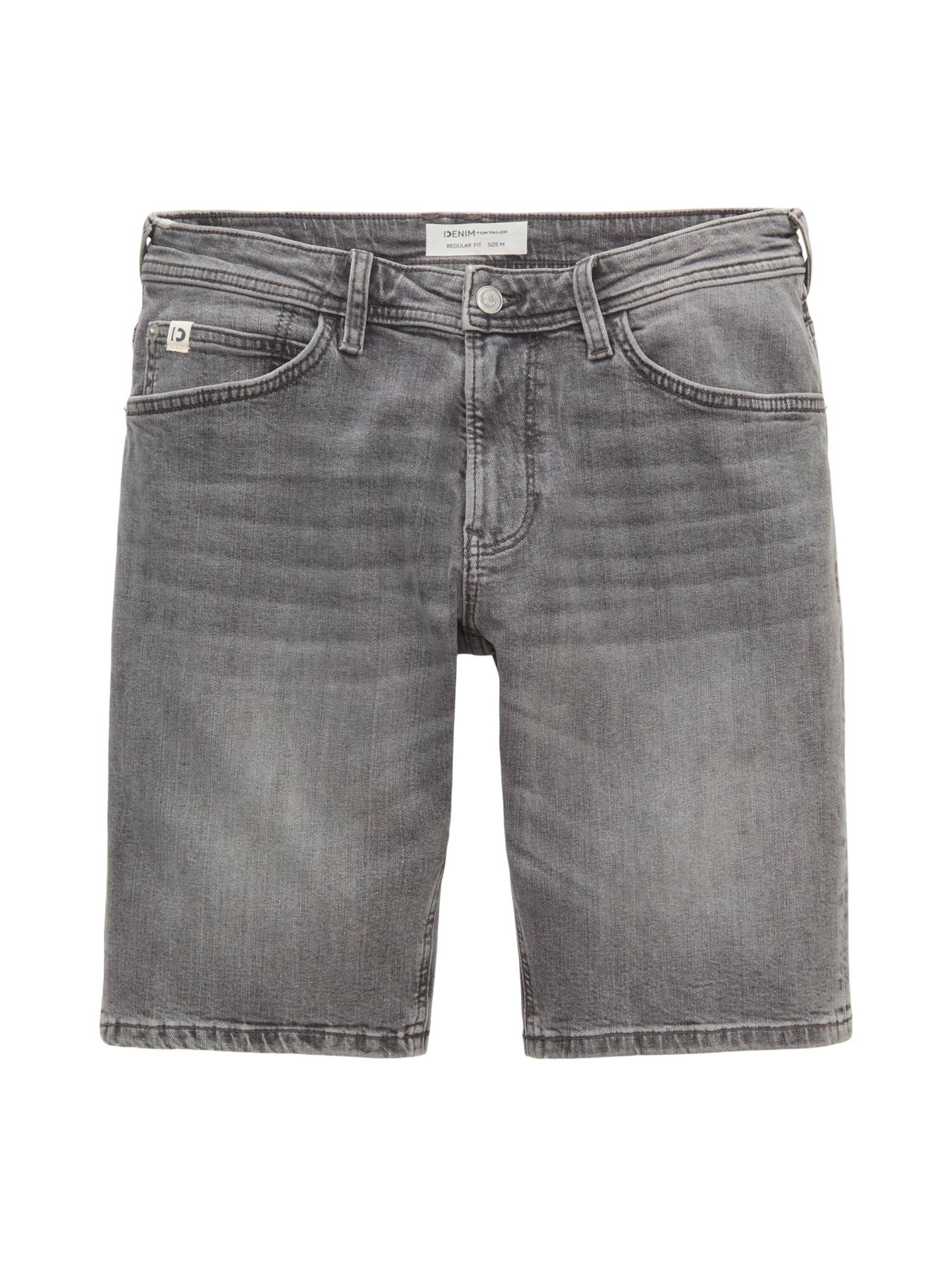 Denim Tom Tailor - Jeansshorts used light stone grey denim - Gr. - XXL von Denim Tom Tailor