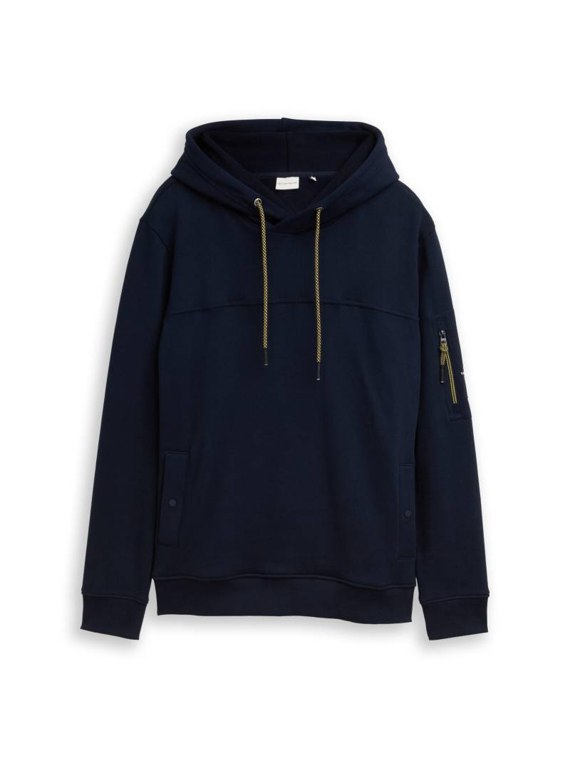 Tom Tailor - Hoodie Sweatshirt mit Taschen sky captain blue - Gr. - L von Tom Tailor