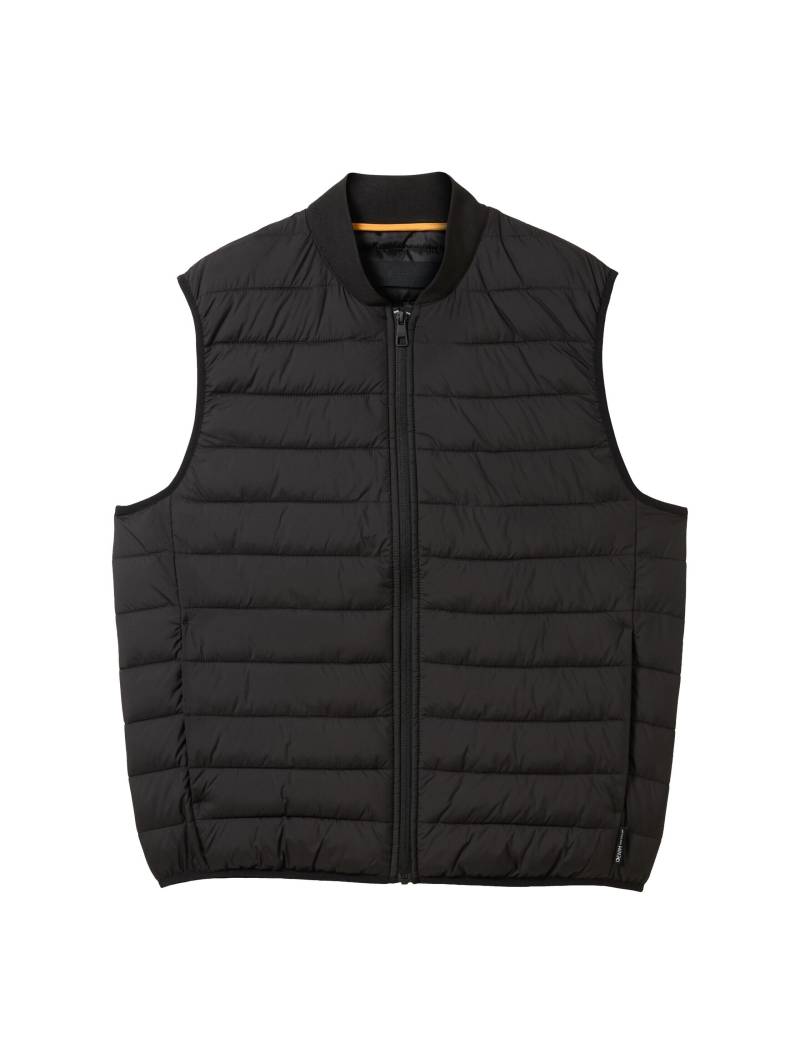 Denim Tom Tailor - Leichte Weste im Bomber Stil black - Gr. - M von Denim Tom Tailor
