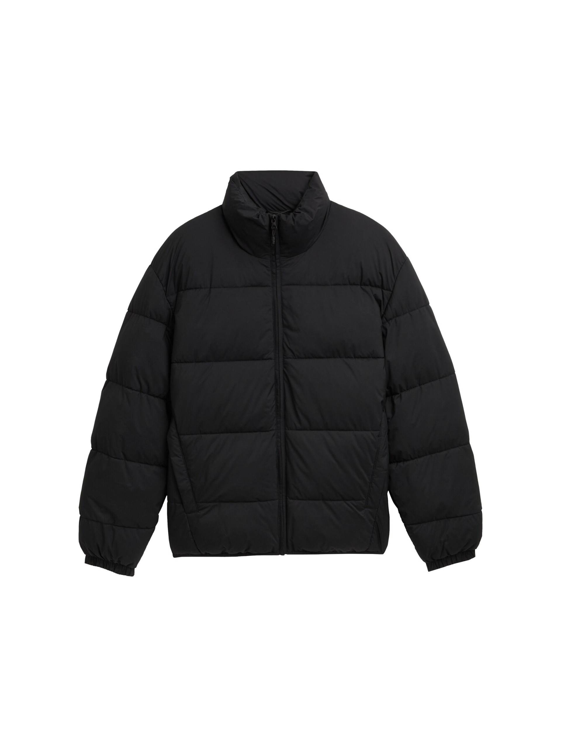 Denim Tom Tailor - Lightweight Pufferjacke mit Stehkragen black - Gr. - XXL von Denim Tom Tailor