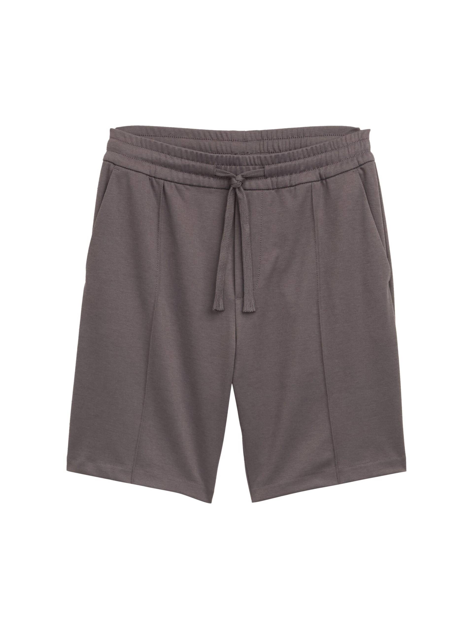 Denim Tom Tailor - Loose Fit Piqué Sweatshorts mit Stretch pavement grey - Gr. - L von Denim Tom Tailor