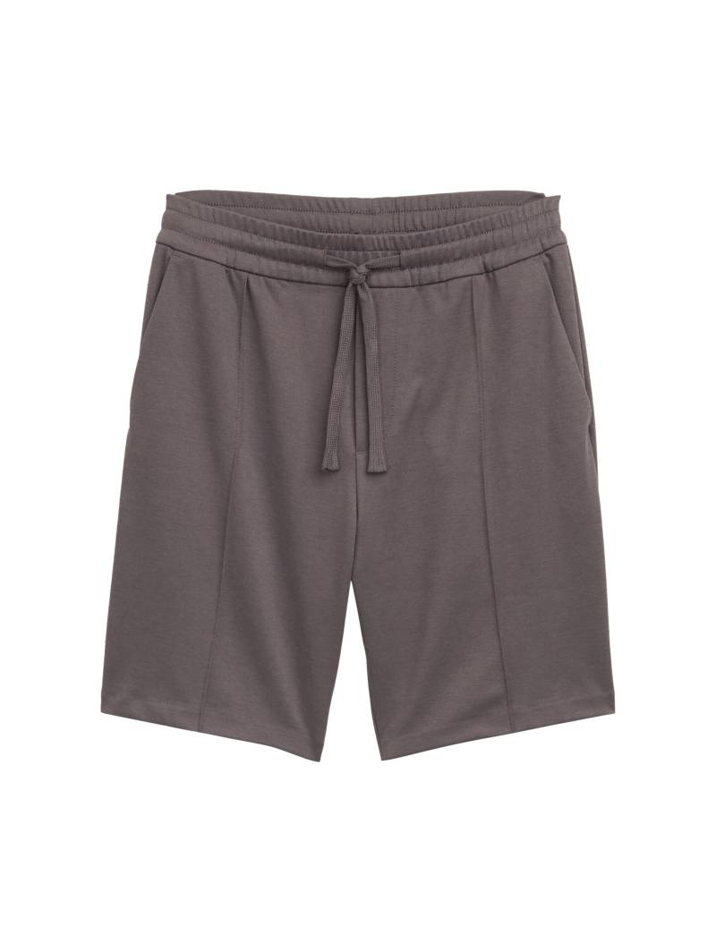 Denim Tom Tailor - Loose Fit Piqué Sweatshorts mit Stretch pavement grey - Gr. - S von Denim Tom Tailor