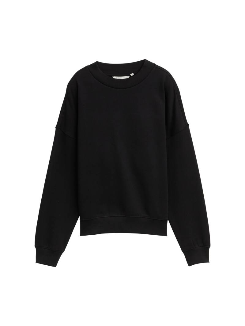 Denim Tom Tailor - Loose Fit Sweatshirt deep black - Gr. - L von Denim Tom Tailor