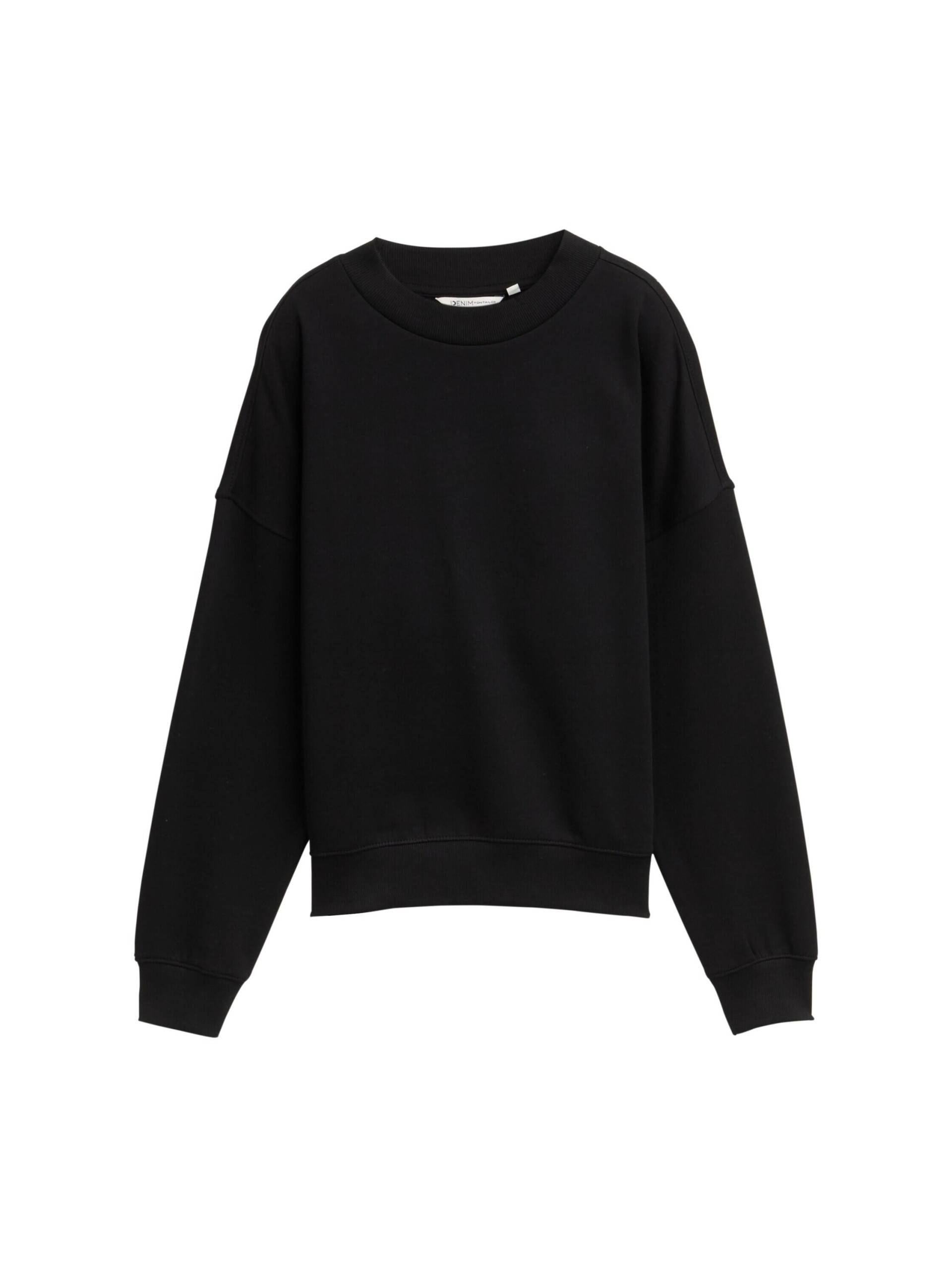 Denim Tom Tailor - Loose Fit Sweatshirt deep black - Gr. - XL von Denim Tom Tailor