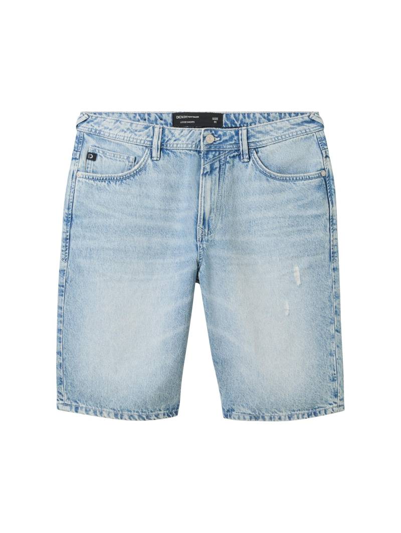 Denim Tom Tailor - Loose Jeans Shorts clean bleached blue denim - Gr. - M von Denim Tom Tailor