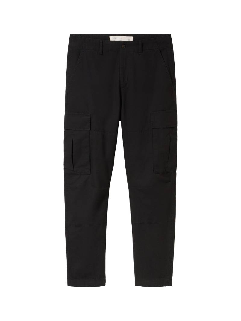 Denim Tom Tailor - Loose Tapered Cargohose black - Gr. - L von Denim Tom Tailor
