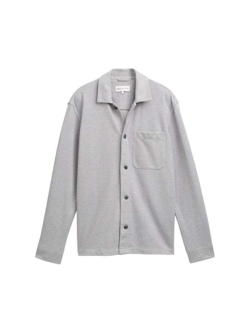 Denim Tom Tailor - Overshirt mit Brusttasche cement grey twill - Gr. - S von Denim Tom Tailor