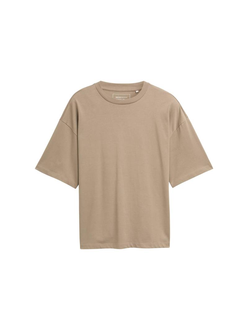 Denim Tom Tailor - Oversized T-Shirt roasted nut brown - Gr. - M von Denim Tom Tailor