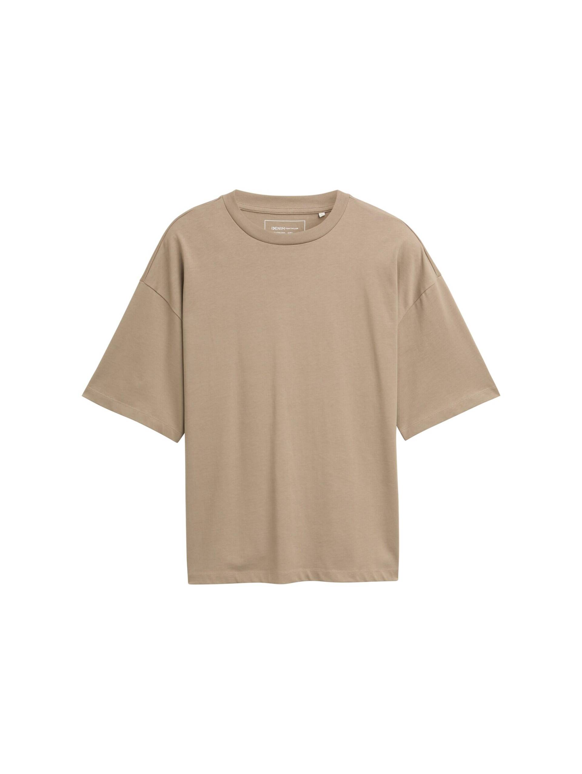 Denim Tom Tailor - Oversized T-Shirt roasted nut brown - Gr. - XL von Denim Tom Tailor