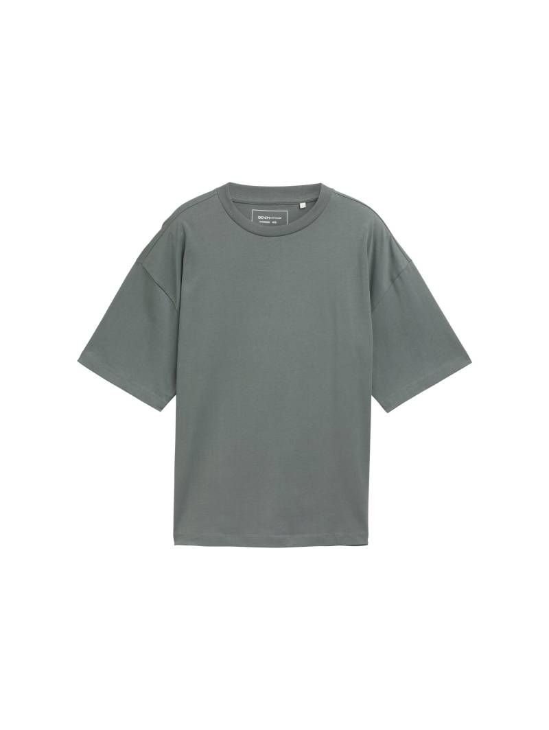 Denim Tom Tailor - Oversized T-Shirt washed jasper green - Gr. - M von Denim Tom Tailor