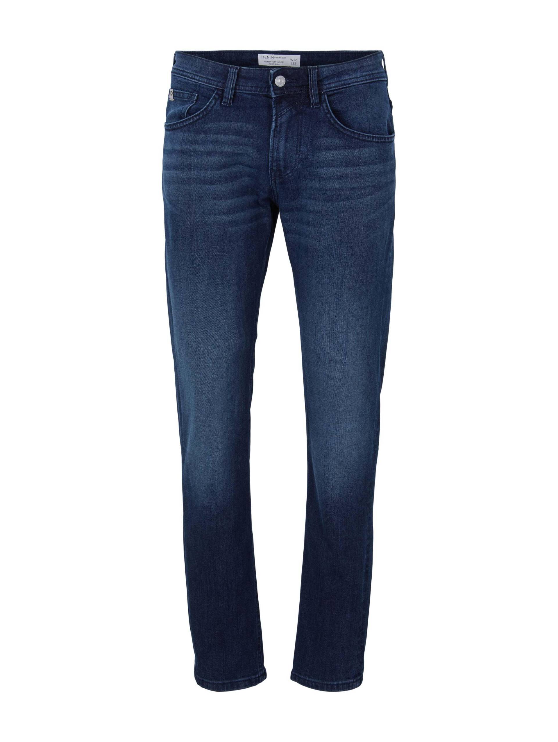 Denim Tom Tailor - Piers Slim Jeans used dark stone blue denim - Gr. - 27/32 von Denim Tom Tailor