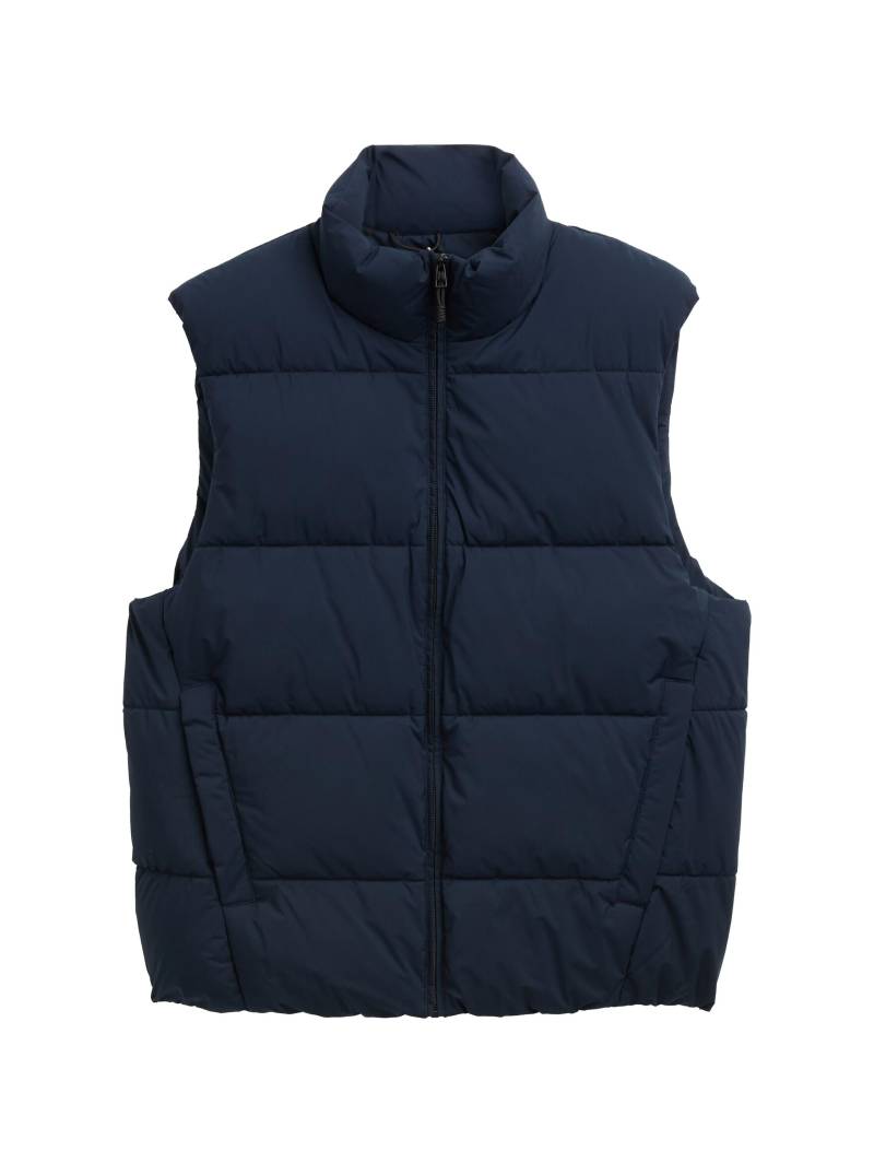 Denim Tom Tailor - Puffer-Weste mit Stehkragen sky captain blue - Gr. - XL von Denim Tom Tailor
