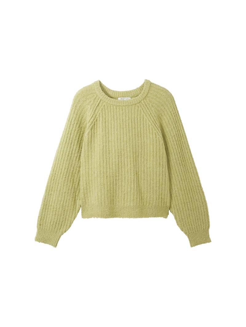Denim Tom Tailor - Pullover mit Raglanärmeln dusty pear green - Gr. - L von Denim Tom Tailor