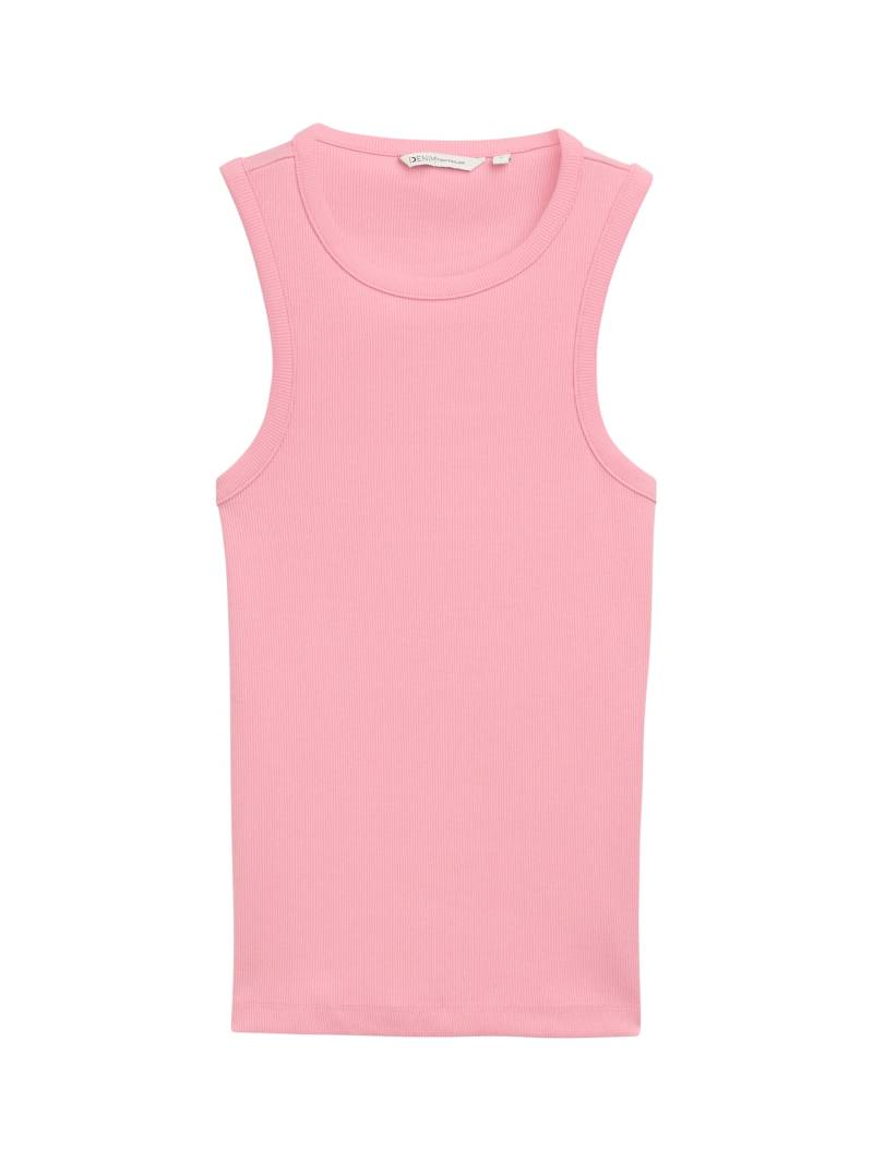 Denim Tom Tailor - Racerback Ripp Top light dusty pink - Gr. - L von Denim Tom Tailor
