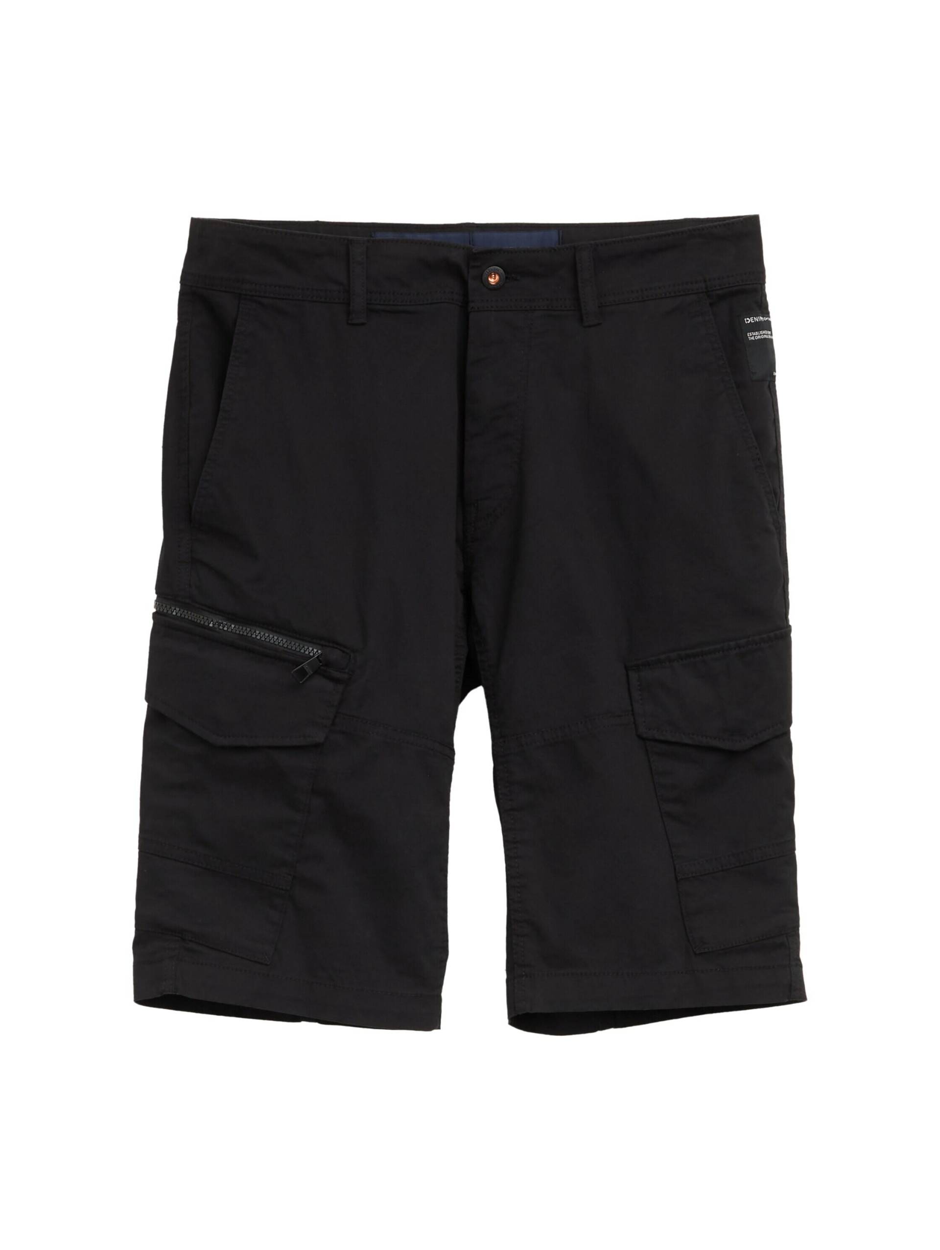 Denim Tom Tailor - Regular Fit Cargo Shorts black - Gr. - M von Denim Tom Tailor