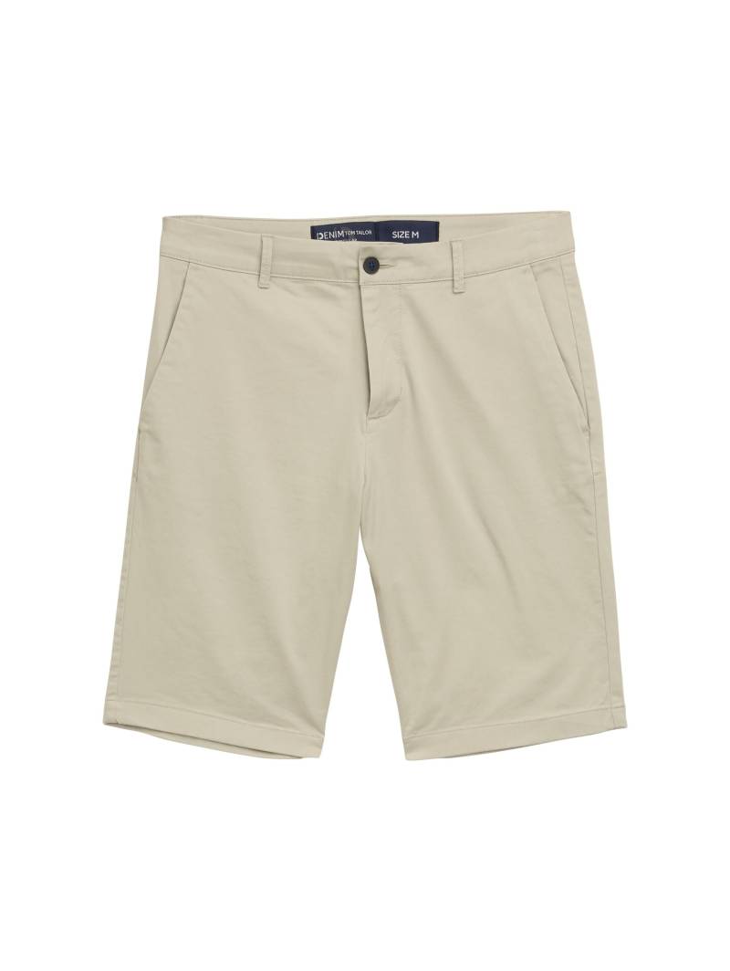 Denim Tom Tailor - Regular Fit Chino Shorts beige abbey stone - Gr. - XL von Denim Tom Tailor