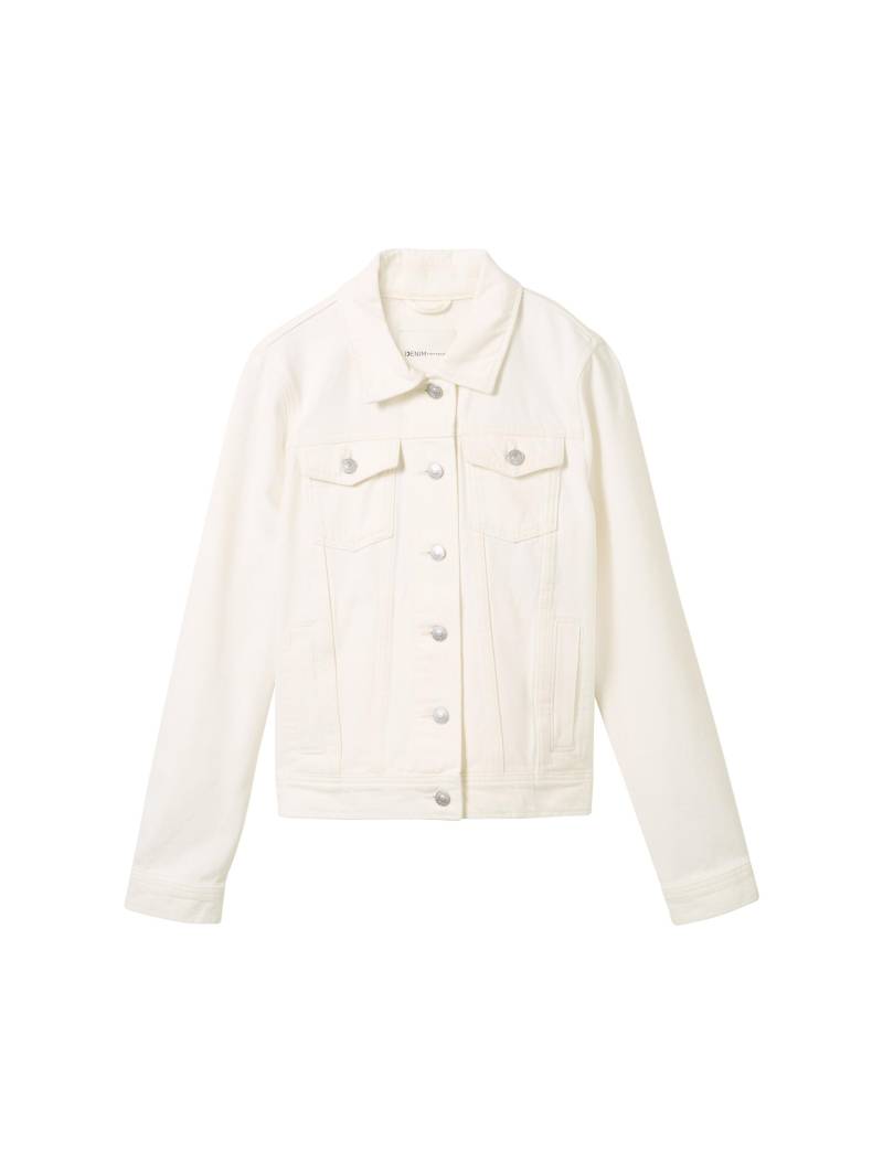Denim Tom Tailor - Regular Fit Jeansjacke unbleached natural bull denim - Gr. - S von Denim Tom Tailor