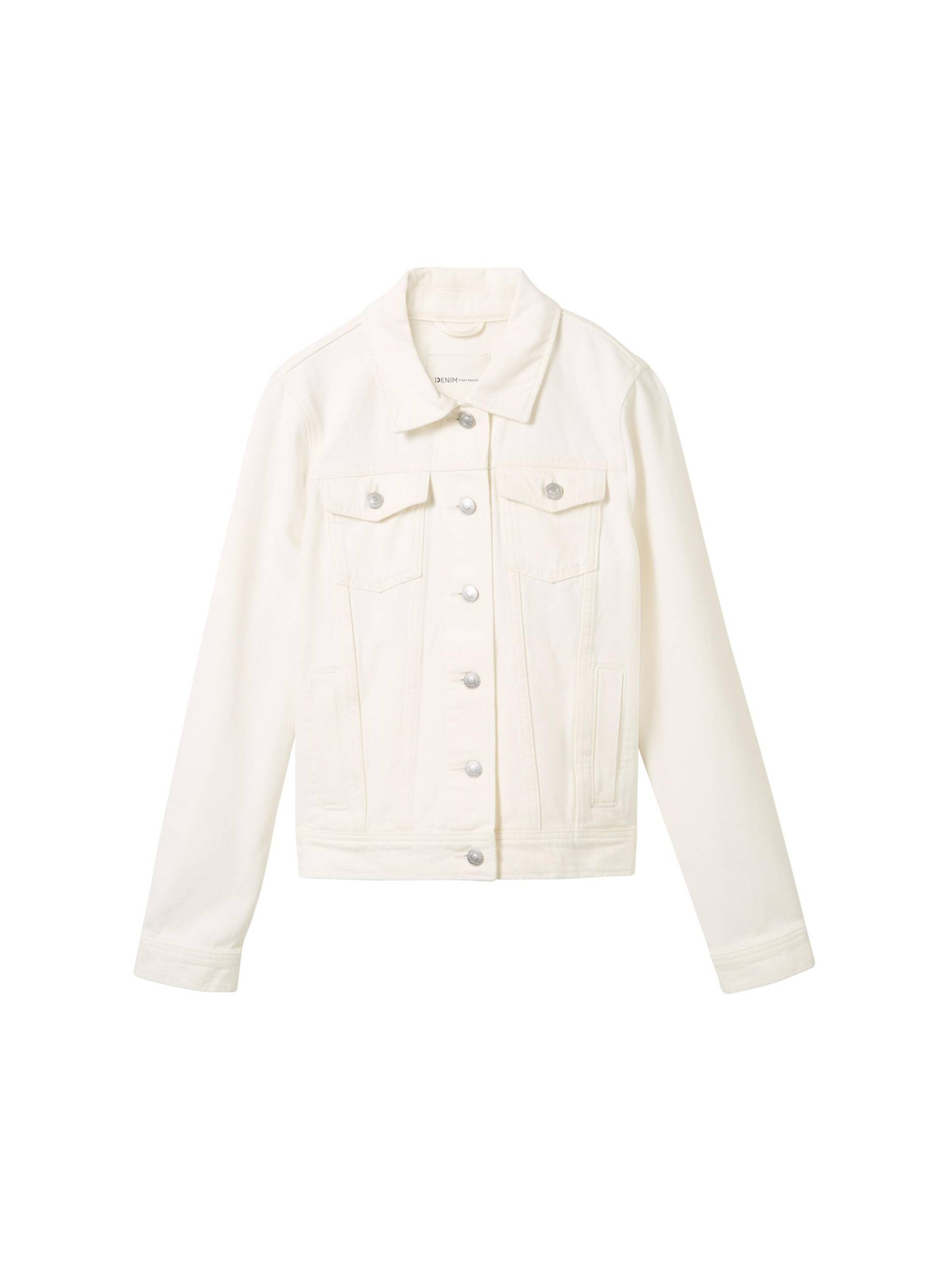 Denim Tom Tailor - Regular Fit Jeansjacke unbleached natural bull denim - Gr. - XS von Denim Tom Tailor