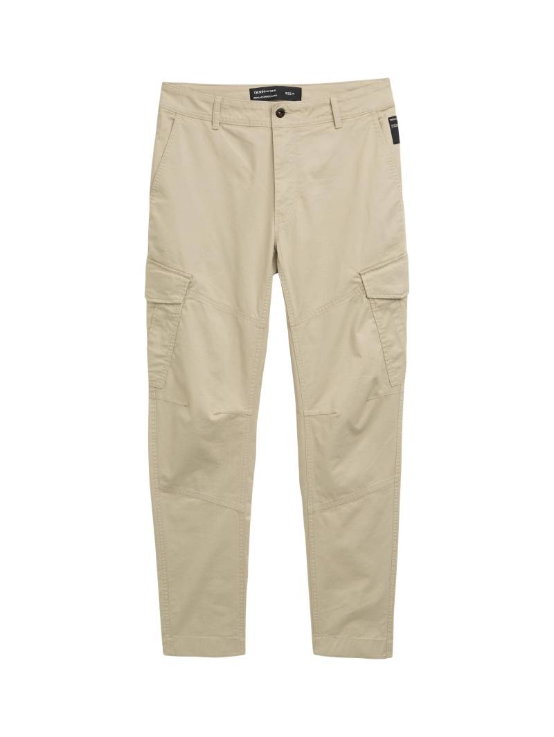 Denim Tom Tailor - Regular Tapered Cargo Hose beige abbey stone - Gr. - L von Denim Tom Tailor