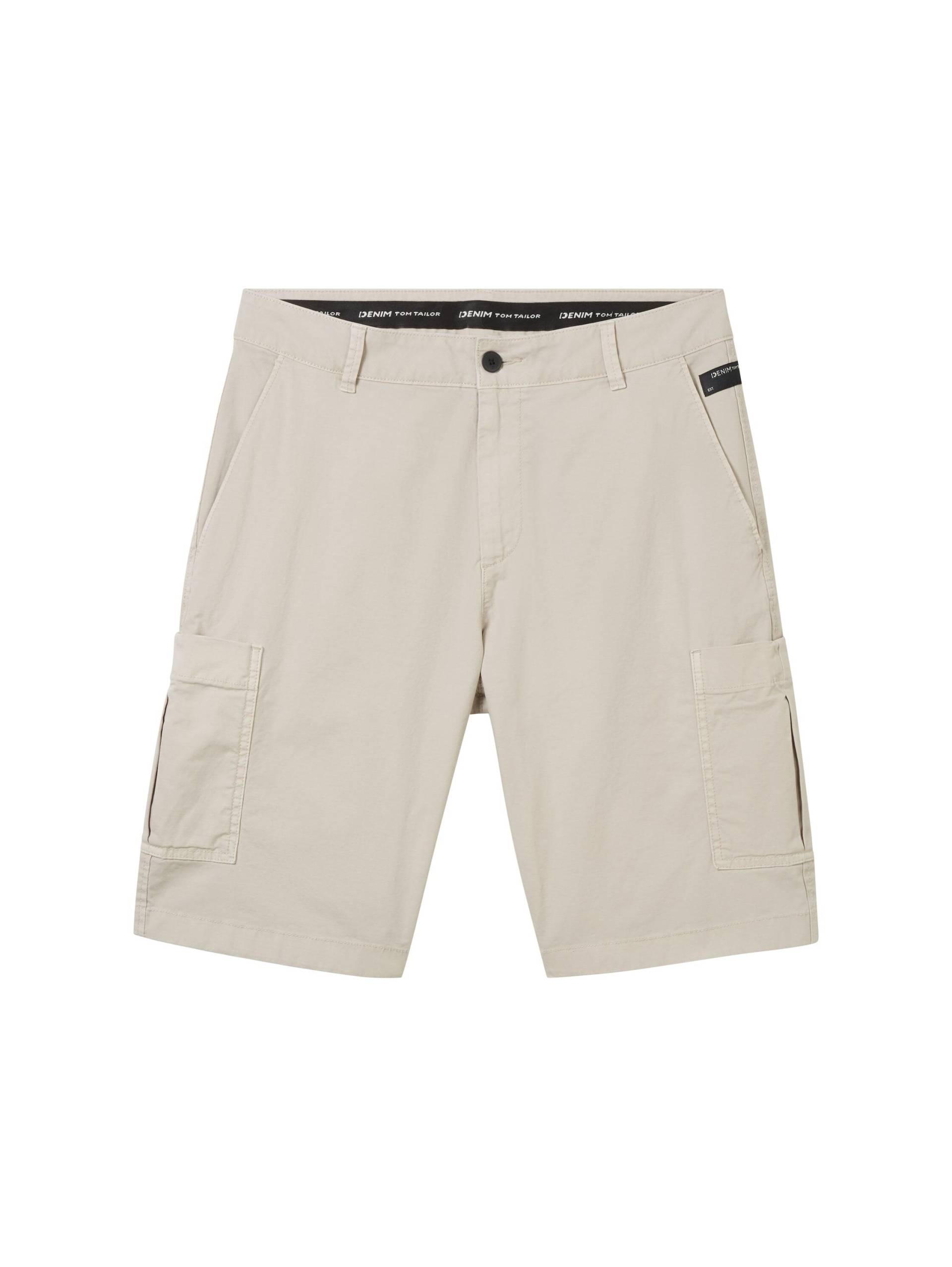 Denim Tom Tailor - Relaxed Cargoshorts light dove grey - Gr. - M von Denim Tom Tailor
