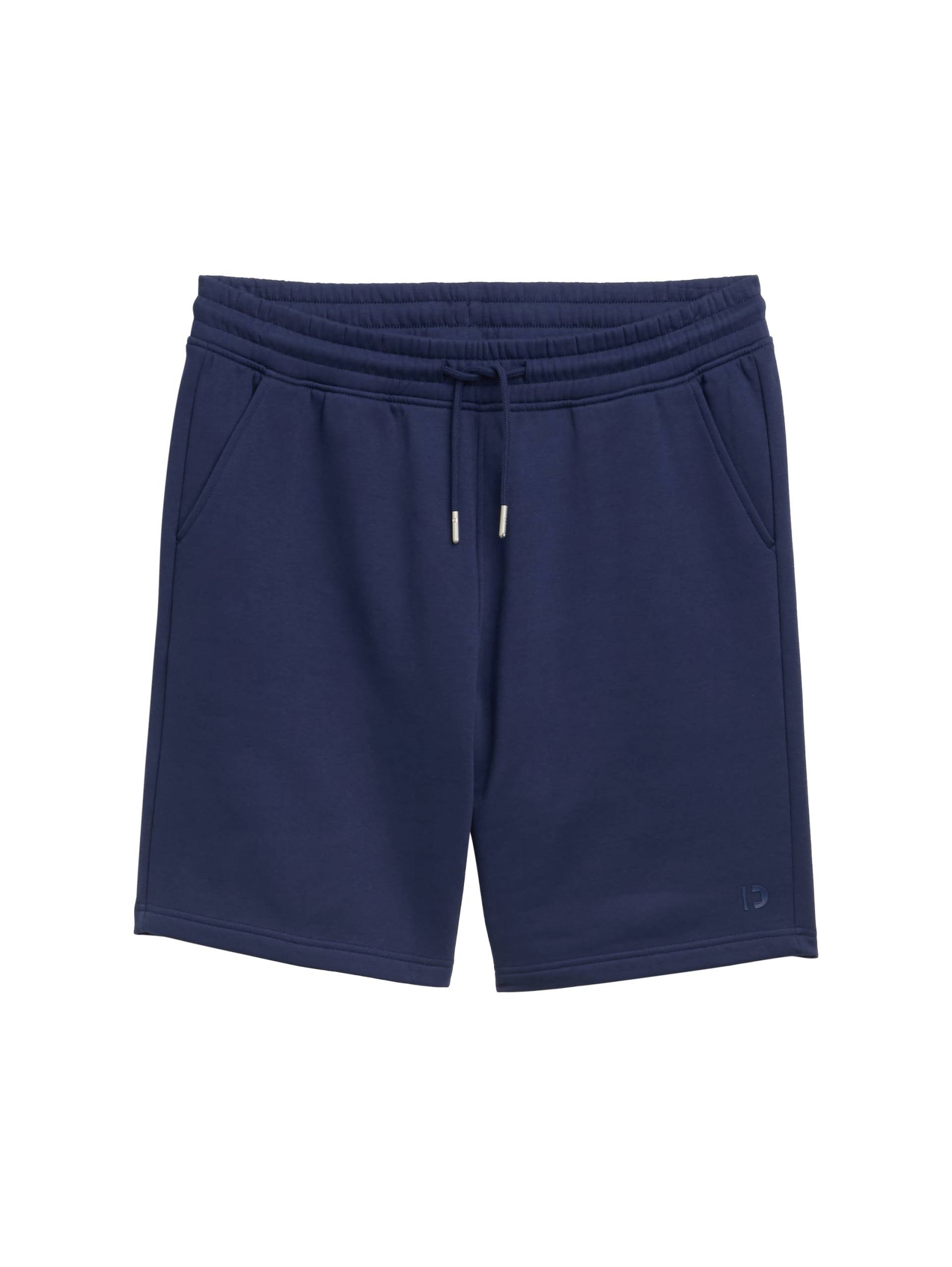 Denim Tom Tailor - Relaxed Fit Jogger Sweat-Shorts dark blueberry - Gr. - L von Denim Tom Tailor