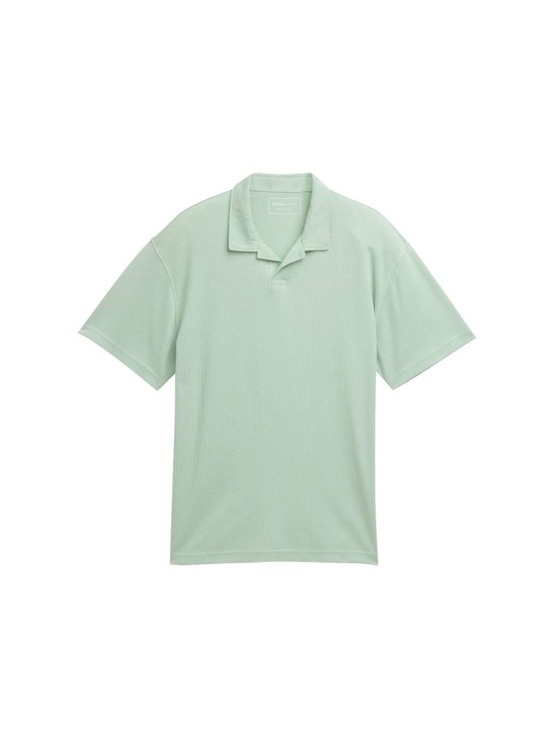 Denim Tom Tailor - Relaxed Fit Poloshirt mit Struktur fresh mint green - Gr. - XXL von Denim Tom Tailor