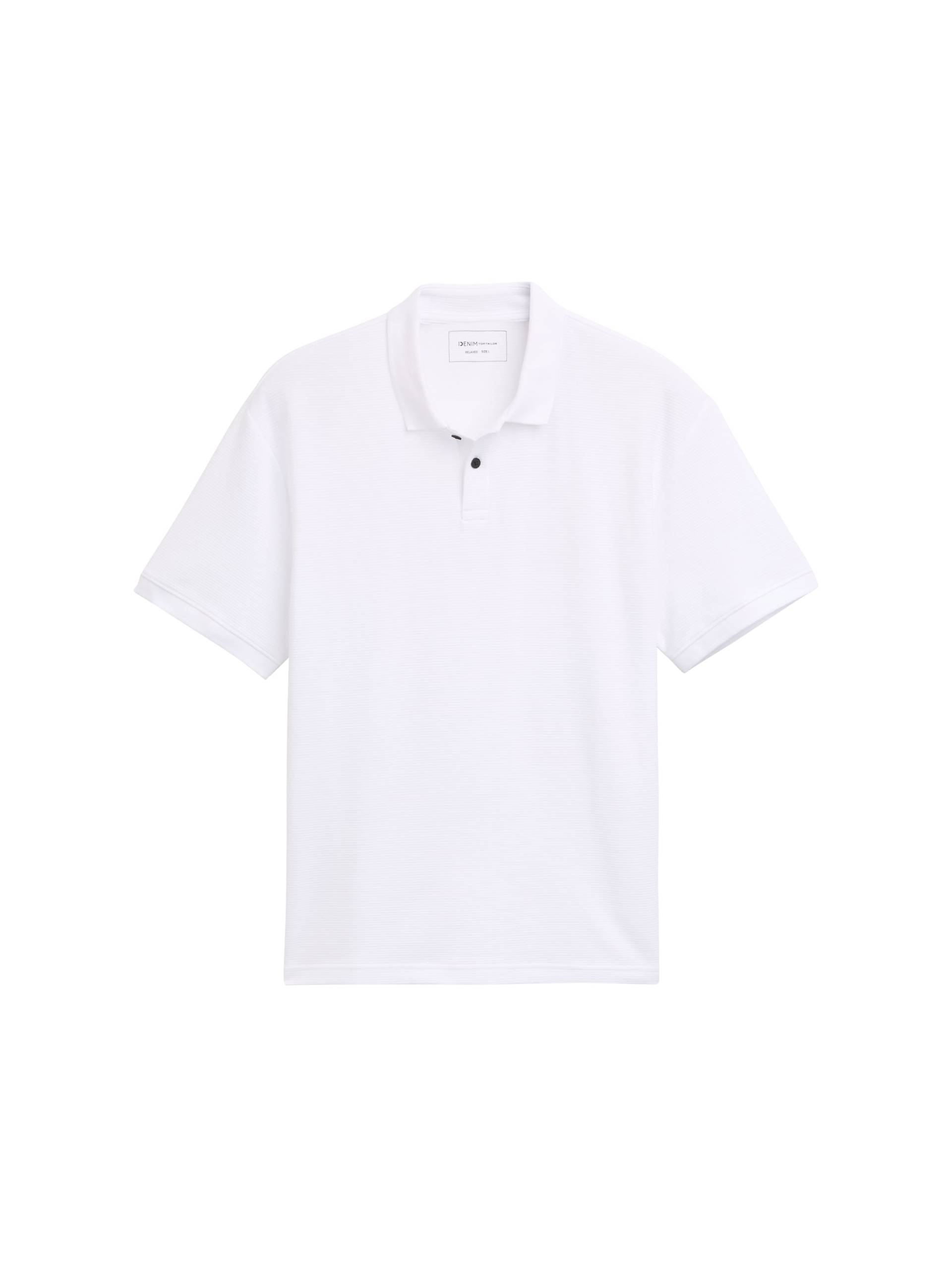 Denim Tom Tailor - Relaxed Fit Poloshirt white - Gr. - XXL von Denim Tom Tailor