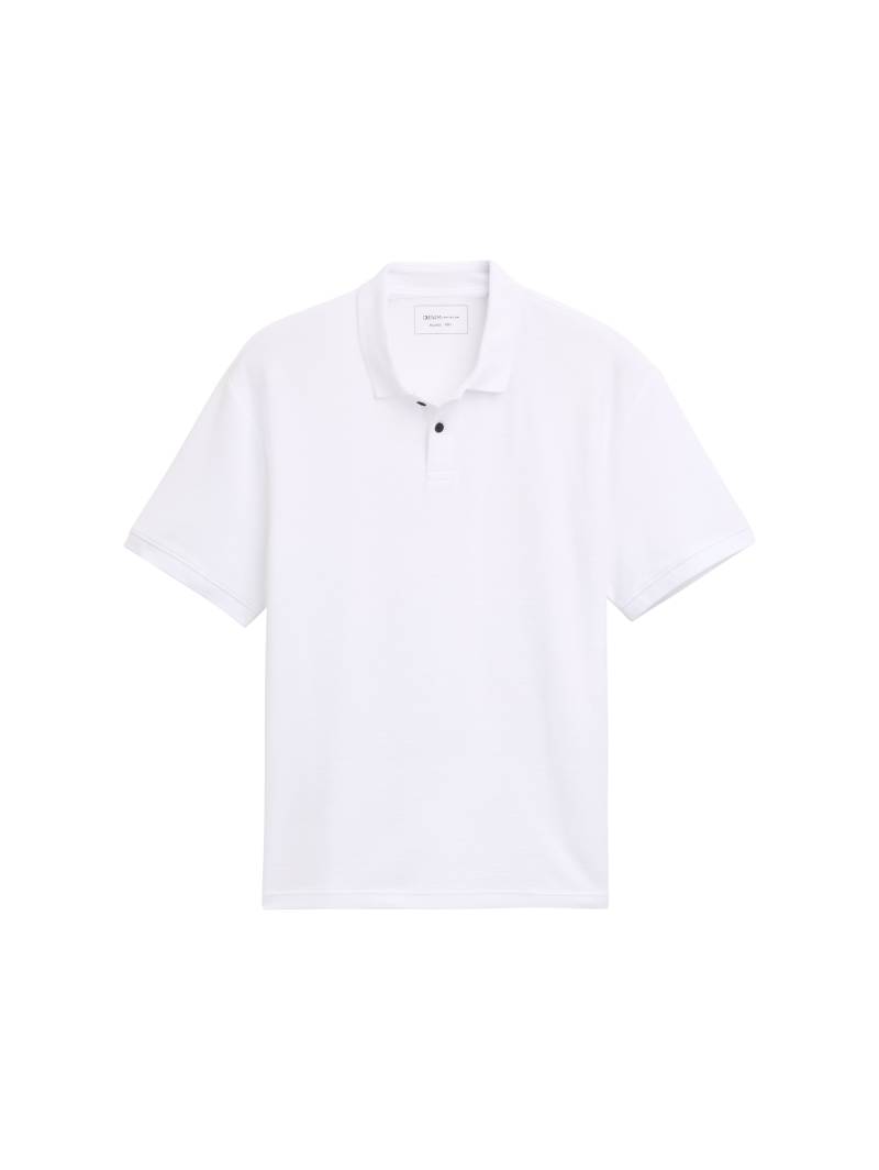 Denim Tom Tailor - Relaxed Fit Poloshirt white - Gr. - XXL von Denim Tom Tailor